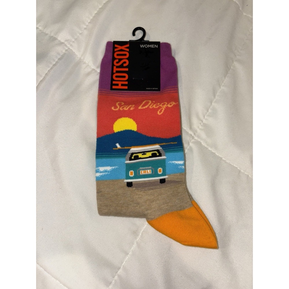 New Hot Sox Women's San Diego Cali Unisex Novelty Socks Volkswagen Van